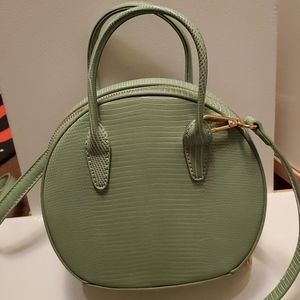 NEW Croc Embossed Round Crossbody Bag
